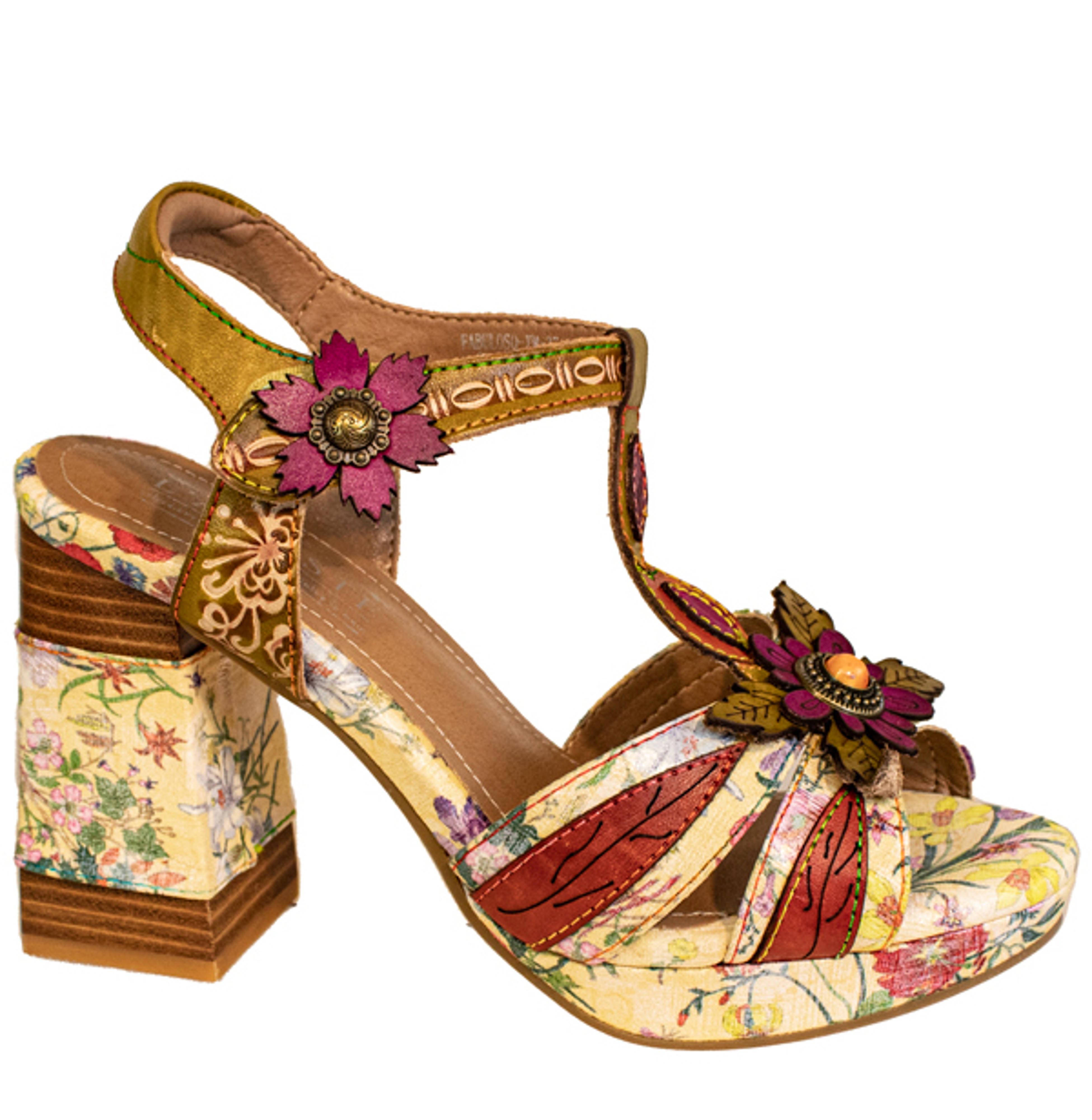 Womens FABULOSO / Yellow multi | Tops For Shoes